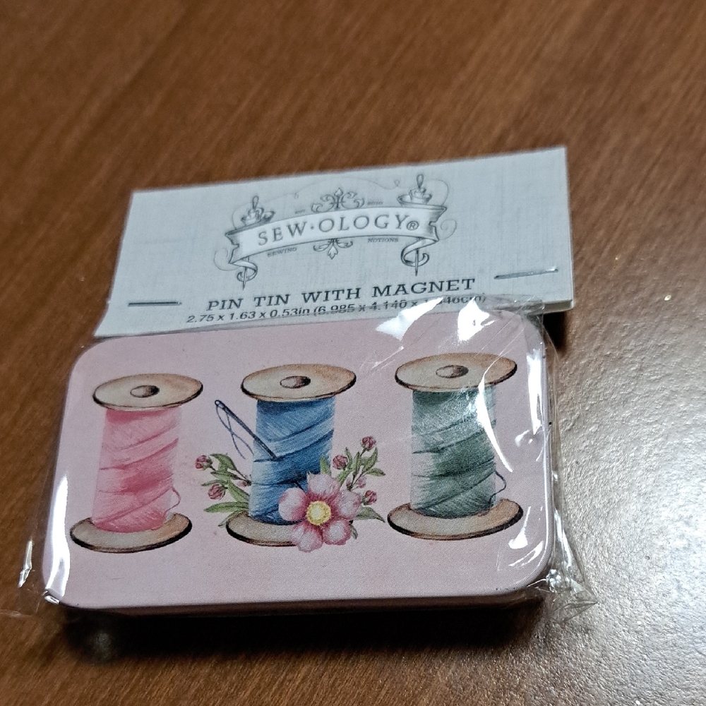 Pink and Blue Pin Tin with Magnet/   BUNDLE ONLY
